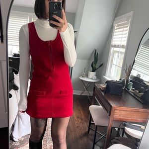 Vintage red jumper mini dress